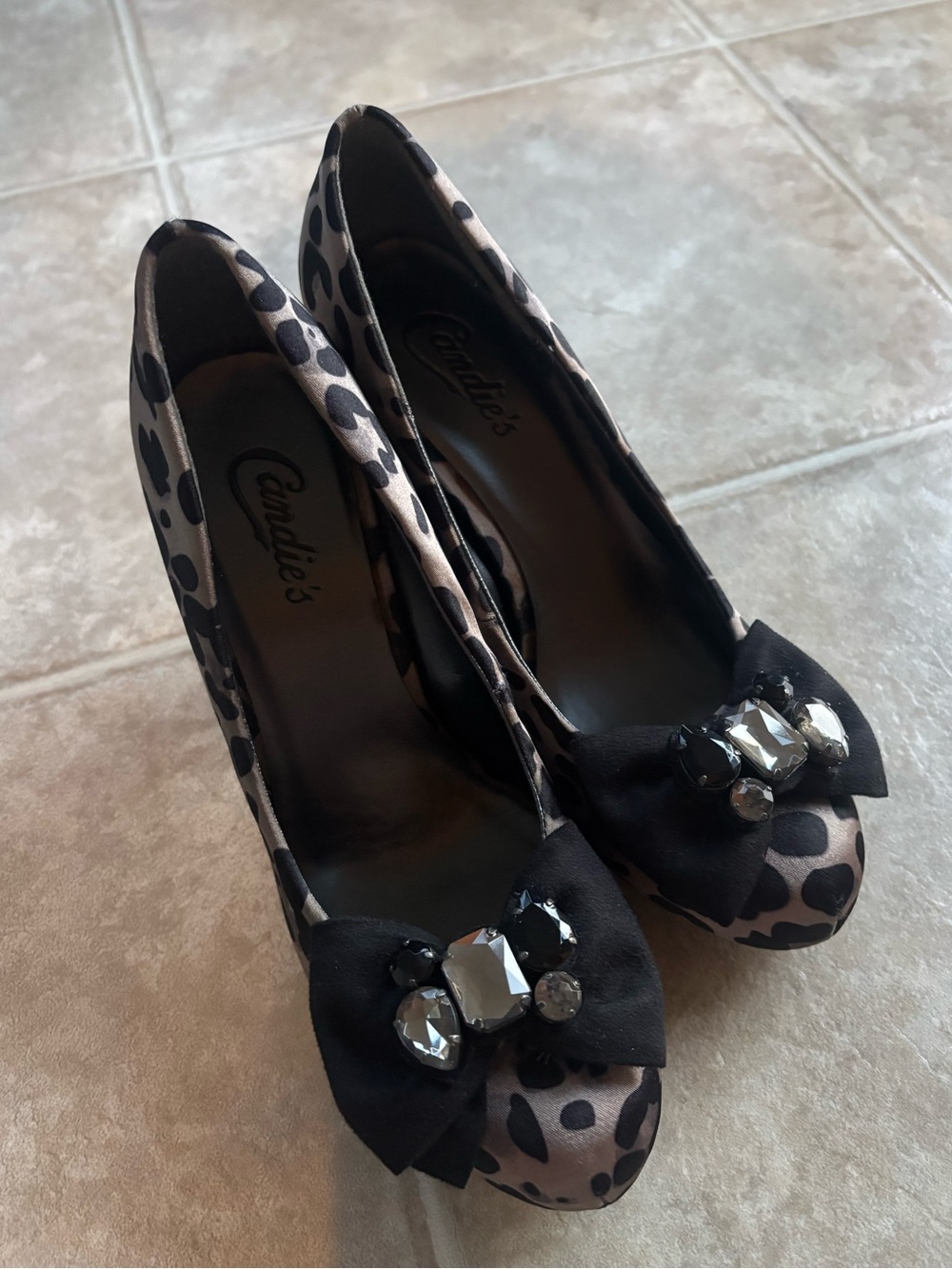 Candie's Leopard Print Heels